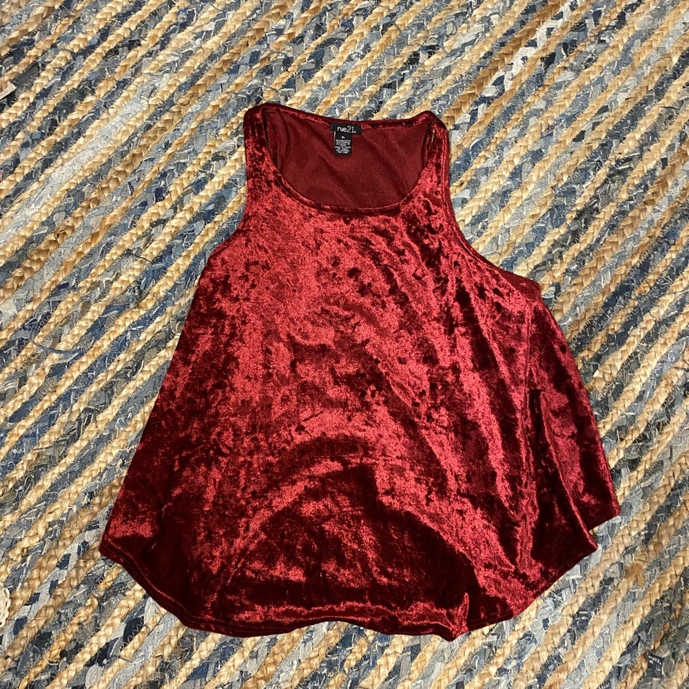 velvet tank top